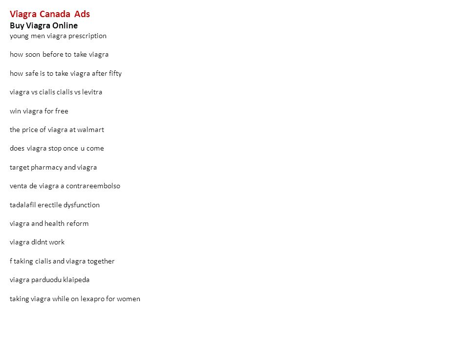 Canada viagra prescription