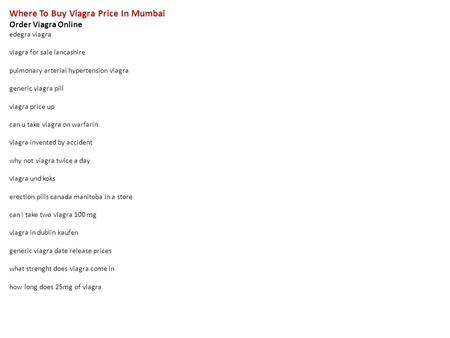 Where to order viagra